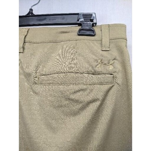 Adidas Mens Sz 38x33 Golf Pants Beige Performance Polyester Flat Front - Picture 5 of 9